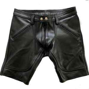 Shorts pour hommes de qualité supérieure, taille haute, à boutons, séchage rapide, écologiques, respirants, en toile de soie 100%, avec poches - Product Image 5