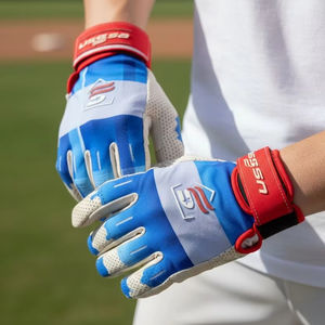 Guantes de Bateo de Béisbol Profesionales Personalizados al por Mayor, Ligeros, Duraderos, de Secado Rápido y Transpirables, Protección para Mano Derecha/Izquierda, Talla XXL - Product Image 1