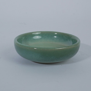 <b>Green</b> Reactive Glaze Stoneware Ceramic Sauce Dish Handmade Traditional Chinese Design Soy Dipping Japanese Restaurants - Product Image 3