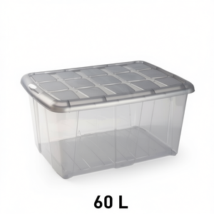 Boîte de rangement en plastique gris N18 CAJA pour organiser et trier les articles - Product Image 1