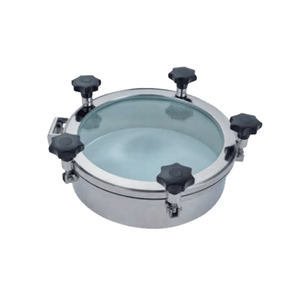 Tapa de registro atmosférica de acero inoxidable de 400 mm para acceso a tanques, uso industrial - Product Image 4