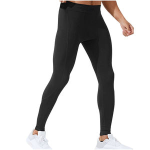 Custom OEM <b>Men</b> Compression Training Trousers Breathable Quick Dry Stretch Athletic Running <b>Gym</b> Sports <b>Leggings</b> Wholesale - Product Image 2