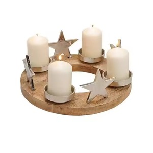 Portavelas Decorativo de Hierro Metálico para Navidad, Elegante Centro de Mesa Festivo para Decoración de Hoteles, Restaurantes y Hogares - Product Image 2