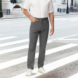 Pantalones de golf para hombre más vendidos, de secado rápido, transpirables, de poliéster y spandex, con cierre de cremallera y botón. - Product Image 6