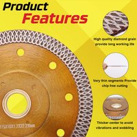 Disque de coupe diamanté abrasif OEM Jaze Hardware 10 pouces, soudé au laser industriel, finition nitridée pressée à chaud, pour carrelage céramique et granit