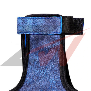Gants en cuir sans doigts avec sangle de poignet réglable pour une utilisation en extérieur, unisexes, toutes saisons, pour le tir à l'arc, la chasse, en cuir de cerf - Product Image 2