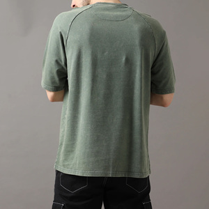 T-shirt homme délavé à l'acide, nouvelle mode, qualité supérieure, entièrement personnalisable (logo et taille), vêtement décontracté et confortable pour l'été - Product Image 3