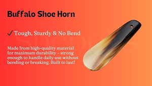 Chausse-pied artisanal en corne de buffle naturelle – Aide premium pour un enfouissement facile des chaussures et un usage quotidien - Product Image 5