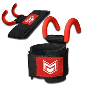 Ganchos de acero para levantamiento de pesas, de alta calidad, para gimnasio, con acolchado de neopreno - Product Image 1