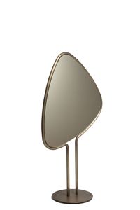 Miroir de maquillage, miroir de vanité pour la maison, miroir de vanité portable, miroir au design élégant, miroir de vanité design, base en marbre, décoration - Product Image 5