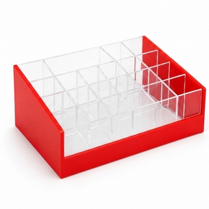 Clear Acrylic Eco-Friendly Lightweight Lipstick Jewelry Organizer Makeup Display Rack Cosmetic <b>Storage</b> Holder Retail Counter - Product Image 2