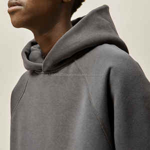 QUICKSHOW Blank Premium 400GSM OEM Couple Hoodies <b>Black</b> Unisex Oversize <b>Men</b> Custom Hoodies - Product Image 2