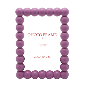 Marco de Fotos de Resina Morada ALTAMASH CRAFT, 4x6 Pulgadas, Horizontal, Ligero, Nuevo Diseño Decorativo - Product Image 1
