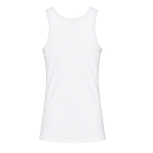 White Women's Greek Letter <b>Rhinestone</b> Tank <b>Top</b> Sleeveless Crew Neck Casual Sportswear Summer Fashion Graphic Apparel Shirt Style - Product Image 5