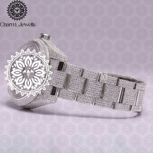 Charm_Jewells Luxury Stainless Steel <b>Watch</b> Round Case 36mm Analog Quartz <b>Diamond</b> Bezel Women's Fashion - Product Image 4