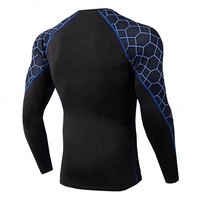 Vêtements de fitness à manches longues imprimés sur mesure pour hommes, Rash Guard, services OEM, séchage rapide, Rash Guards sublimés pour hommes, vente en gros OEM