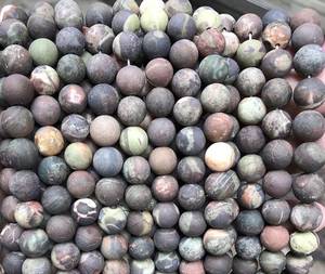 Perles d'agate florale naturelle lisses vertes, 15 pouces, pour la fabrication de bijoux, certifiées IGI, ZUBEDA GEMS JEWELLRY - Product Image 5