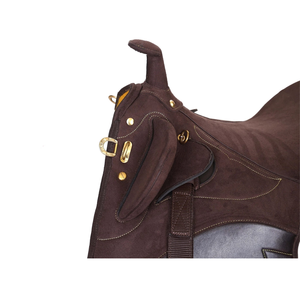 Silla de Montar Australiana de Cuero Premium de Nuevo Diseño |   Silla de Montar Occidental de Cuero Genuino para Caballos |   Equipo ecuestre duradero - Product Image 2