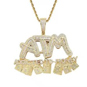 Colgante de Alta Calidad con Incrustaciones de Diamantes, Plata 925 con Baño de Rodio, Amuleto Temático para Hombre, Uso Diario - Product Image 1
