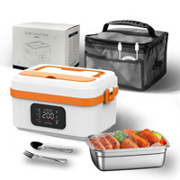 Boîte à lunch électrique portable sans fil 1L, chauffe-plat rechargeable, conception sans eau, idéale pour le bureau, l'école et les repas quotidiens – Vente flash