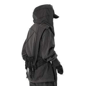 Men Techwear Hoodie Oversized Black Ninja Style Streetwear Tactical <b>Gothic</b> Hooded Sweatshirt Cyberpunk Urban Pullover <b>Jacket</b> - Product Image 4