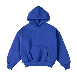 Sweat à capuche d'hiver personnalisé pour homme, épais, brodé, streetwear écologique en coton biologique, molleton 100% coton, poche, coupe classique - Product Image 1