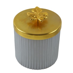 Portavelas de metal de lujo de calidad estándar, recipientes para velas para decoración del hogar, diseño con acabados de múltiples colores. - Product Image 2