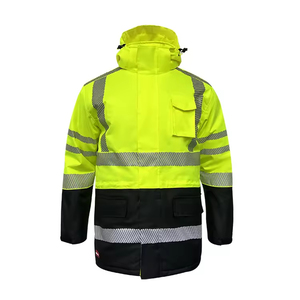 เสื้อแจ็คเก็ตปาร์ก้าแบบเยอรมันสำหรับผู้ชาย มองเห็นได้ชัดเจนในที่มืด เหมาะสำหรับงานกลางแจ้งในฤดูหนาว พร้อมคุณสมบัติสะท้อนแสงเพื่อความปลอดภัย - Product Image 1