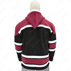 OEM Sweat-shirt à capuche surdimensionné à panneaux multiples avec cordon de serrage Sweat-shirt pour hommes Nouvelle mode Rue Panneau contrasté Frange Sweats à capuche pour hommes - Product Image 4