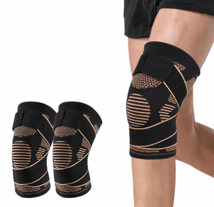 Neoprene & Polyester Elbow Sleeve for Weightlifting <b>Compression</b> Support Brace Pain Relief & Recovery (Men & Women) - Product Image 1