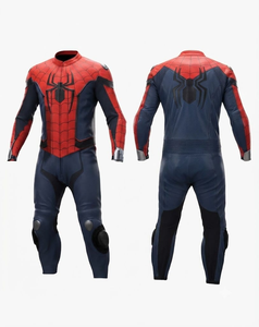 ชุดแข่งรถมอเตอร์ไซค์พรีเมียมหนังวัว/หนังจิงโจ้ พร้อมอุปกรณ์ป้องกัน CE Armor Protection Approved Gear - Product Image 1
