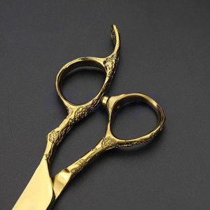 Ciseaux de coiffure professionnels en acier inoxydable plaqué or pour salon de coiffure, ciseaux de coupe de cheveux pour usage en salon - Product Image 3