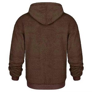 Custom Logo Winter Heavyweight <b>Sherpa</b> Fleece <b>Hoodie</b> Casual Streetwear Hooded Oversized Fluffy Warm Pullover <b>Sherpa</b> Hoodies - Product Image 4