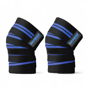 Bandes de compression élastiques robustes pour genoux, soutien pour la musculation, les squats, les soulevés de terre, l'haltérophilie, équipement de gym, entraînement, soutien des genoux - Product Image 2