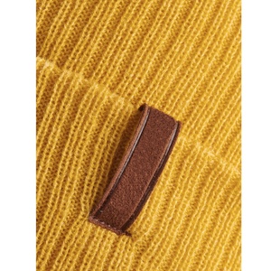 Bonnet tricoté personnalisé en gros pour hommes, bonnets jaunes décontractés chauds d'hiver pour adultes, casquette unie vierge pour enfants, fabricant - Product Image 6