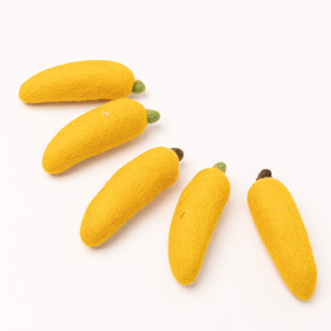 Fruta de Fieltro de Lana en Forma de Plátano, Juguete Educativo Hecho a Mano para Niños, Juguete Montessori, Venta al por Mayor - Product Image 5