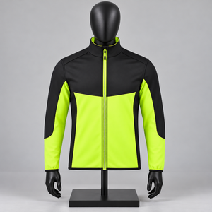 Veste de cyclisme réversible pour homme, fermeture éclair intégrale, coupe-vent, séchage rapide, écologique, manches longues, VTT, vêtements de sport OEM, grandes tailles - Product Image 1
