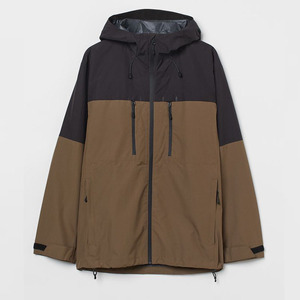 Chaqueta Bomber Impermeable, Cortavientos, Transpirable, Sólida, Informal, de Otoño, con Capucha y Cremallera, para Senderismo y Esquí al Aire Libre - Product Image 6