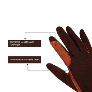 ถุงมือขี่ม้าหนังคุณภาพพรีเมียม ระบายอากาศได้ดี ซับเหงื่อ - Product Image 4