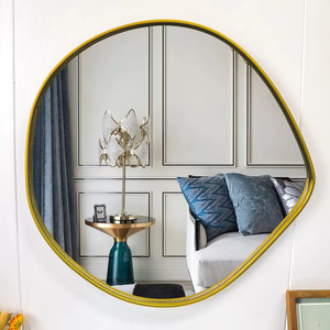 Soporte de espejo de acero de diseño que mejora los espacios de maquillaje y cuidado personal con una reflexión nítida, fabricado con elegancia por ARTISTIQUE. - Product Image 1