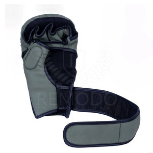 Gants de combat Muay Thai en cuir véritable respirant avec sangle réglable et design personnalisé pour MMA - Product Image 6