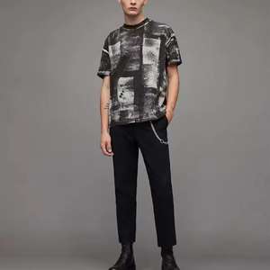 T-shirt unisexe personnalisé avec logo, tie-dye, impression intégrale, pour hommes - Product Image 3