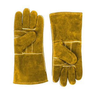 Gants de sécurité en cuir de vachette pleine fleur de qualité supérieure, robustes, renforcés, pour la lutte contre les incendies, la soudure industrielle, style uni - Product Image 5