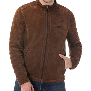 Hot Selling Premium Quality Coated <b>Men</b> <b>Leather</b> <b>Jacket</b> with Stand Collar Eco-Friendly 2026 New Trendy Look - Product Image 1