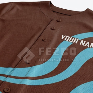 Maillot de baseball pour adulte, uniforme sportif léger, tissu en maille respirant, design personnalisé - Product Image 5