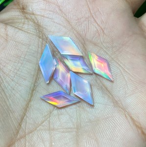 Ópalo Doble Nebula Aura Creado en Laboratorio, Forma de Cometa 7x14mm, Fuego Arcoíris Opalescente Multicolor, Gema Suelta para Fabricación de Joyas - Product Image 5