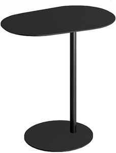 Table d'appoint haute en acier Blu Dot Swole Note, finition or antique, table d'appoint moderne ronde entièrement assemblée pour salon intérieur - Product Image 2