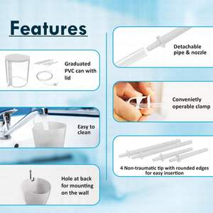 Kit d'Enema pour Adultes et Enfants 1500ml à Usage Domestique avec Tube Flexible pour l'Estomac - Product Image 5