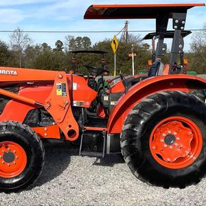 Tracteur agricole 4x4 multifonctionnel 85 CV Premium Rouge France 2024 avec chargeur frontal et transmission par engrenages, longue durée de vie, idéal pour l'agriculture - Product Image 1