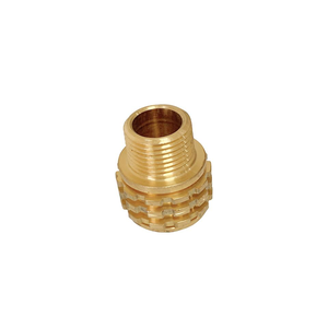 Conector de latón para tubería, tuerca redonda de cobre para fontanería con interior roscado y exterior moleteado - Product Image 4